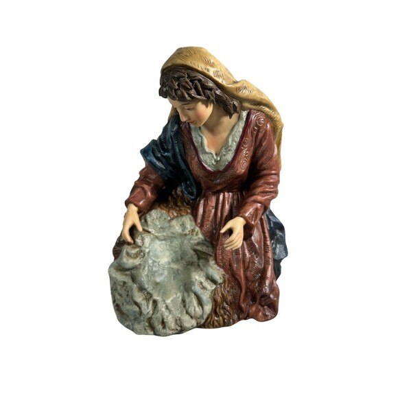 Vintage Grandeur Noel Nativity Set Replacement Piece O’Well Figurine Mary & Baby - Picture 13 of 16